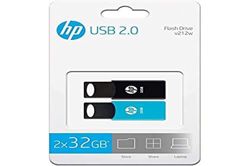 Imagen principal de PENDRIVE HP 32GB USB2.0 V212W Negro - Pack 2 PENDRIVES