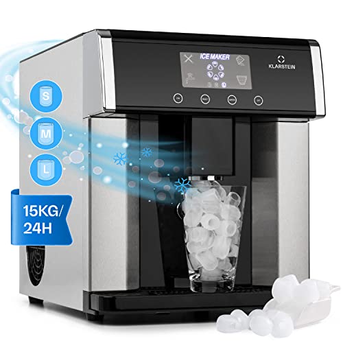 Imagen principal de Klarstein Maquina de Hielo para Casa 3L, Ice Maker Encimera 15 kg, Maq