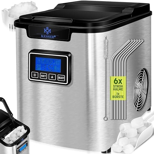 Imagen principal de KESSER® Máquina de hacer hielo Cubitos de acero inoxidable 150W | Cu