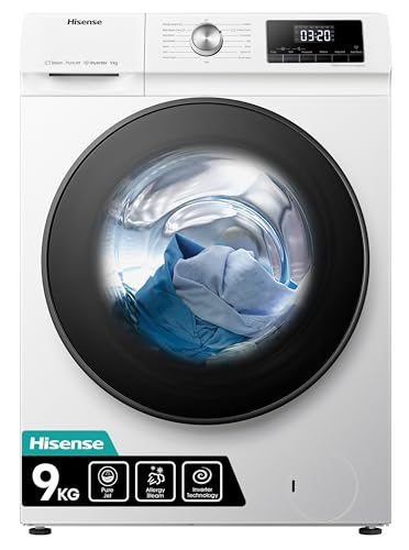 Imagen principal de Hisense WFQA9014EVJM - Lavadora con función de vapor, 9 kg/AquaStop/1