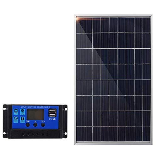 Imagen principal de Cargador de BateríA Panel Solar de 30W 12V + Controlador 40A para RV 