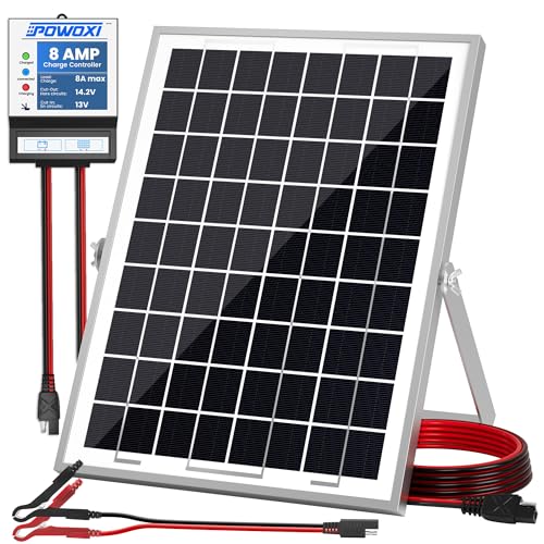 Imagen principal de POWOXI 10W Solar Panel?12V Solar Panel Charger Kit + 8A Controller? Ad