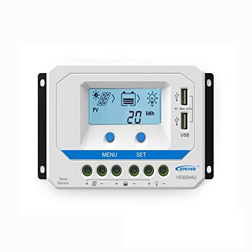 Imagen principal de EPEVER PWM VS3024AU 30A Controlador de carga 12/24V max. PV 50V