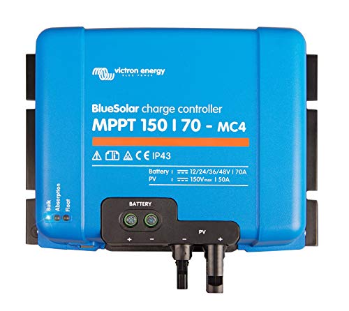 Imagen principal de Victron Energy BlueSolar MPPT MC4 150V 70 amperios 12/24/36/48-Voltios