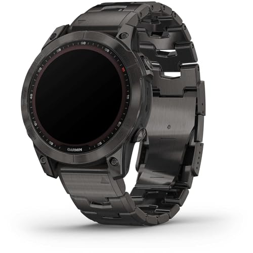 Imagen principal de Garmin Fenix 7 Sapphire Solar mit Silikonarmband dlc-titan-schiefergra