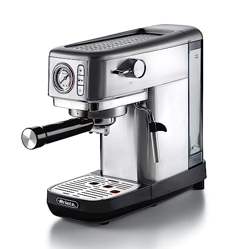 Imagen principal de Ariete Espresso Slim Metal 1381, cafetera con manómetro, compatible c