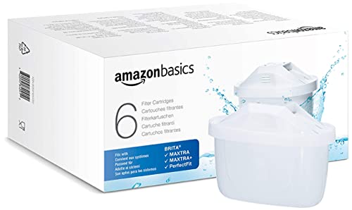 Imagen principal de Amazon Basics Cartuchos filtrantes de agua, Paquete de 6, aptos y comp