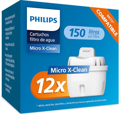 Imagen principal de Philips Water Cartuchos de filtro de agua de repuesto, pack de 12 filt