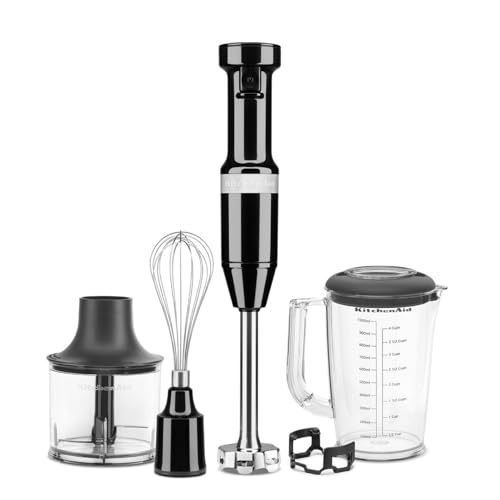 Imagen principal de KitchenAid 5KHBV83EOB - Batidora de inmersión, color negro