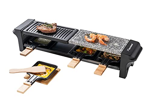 Imagen principal de Bestron Raclette - Barbacoa eléctrica para 4 personas (4 sartenes, 4 