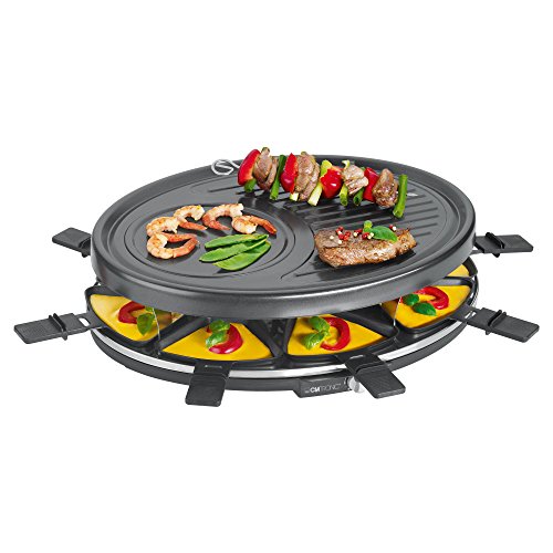 Imagen principal de Clatronic RG 3776 Parrilla Raclette, 1400 vatios, para asar y hornear,