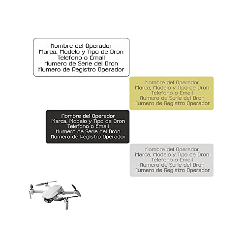 Imagen principal de EDURAIT-Placas identificativas para Drones. Matrícula Personalizada e