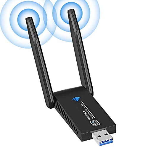 Imagen principal de Maxesla AC1300 Dongle WiFi, Adaptador para PC Doble Banda 5GHz (867Mbp