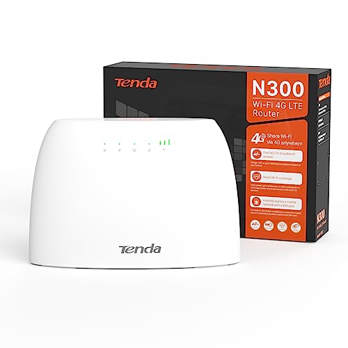 Imagen principal de Tenda Router 4G SIM - LTE Cat 4, 3G/4G Router WiFi 2.4GHz Velocidad ha