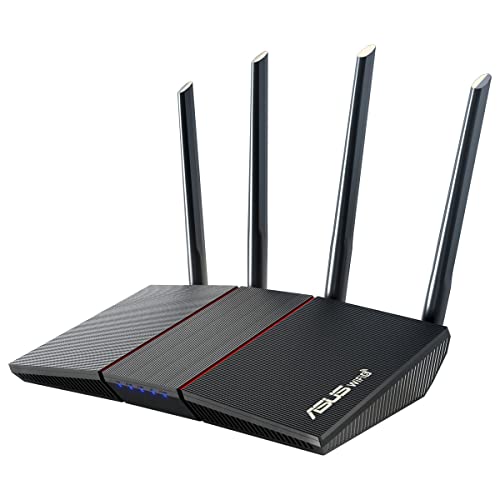 Imagen principal de ASUS RT-AX55 - Router AX1800 WiFi 6 extensible de dos bandas, segurida