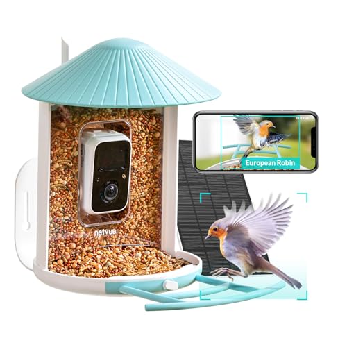 Imagen principal de NETVUE Birdfy - Inteligente Comedero Pájaros con Cámara y Panel Sola