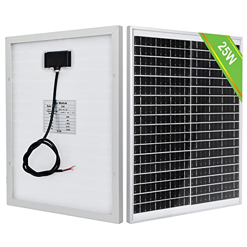 Imagen principal de ECO-WORTHY 25W Panel Solar 18V Monocristalino Placa Solar Portátil pa