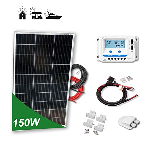 Imagen principal de Kit 150W ECO 12V panel solar placa monocristalina células PERC de alt