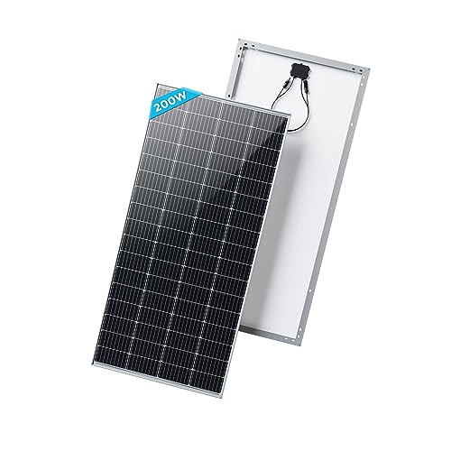 Imagen principal de RENOGY Panel solar monocristalino de 200 W, fotovoltaico, de células 