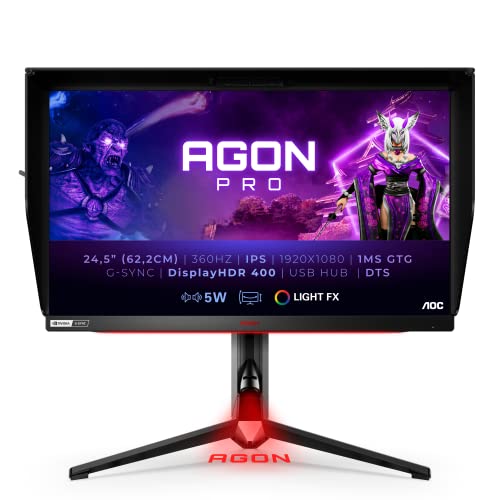 Imagen principal de AOC Monitor Agon Gaming AG254FG - 24 pulgadas Full HD, 360 Hz, 1ms, IP