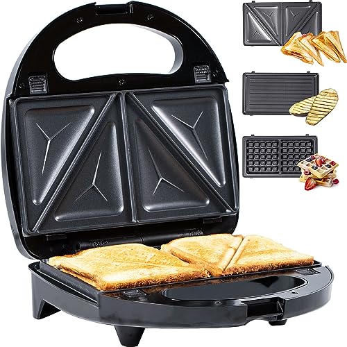 Imagen principal de Gadgy ® Gofrera sandwichera 3 en 1 l Placas Desmontables l con Asas d