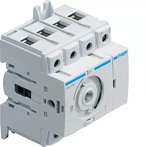 Imagen principal de Hager Sistemas HAB404 Interruptor Demaniobra ConmAndo Rotativo 4P, 40A