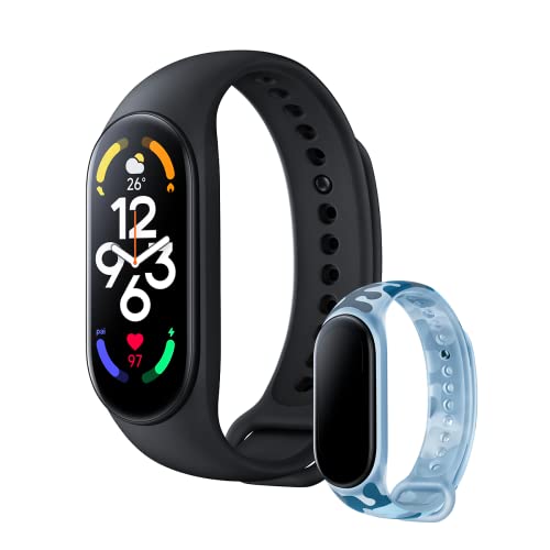 Imagen principal de Xiaomi Smart Band 7+Correa Khaki Blue-Pulsera de Actividad con Pantall