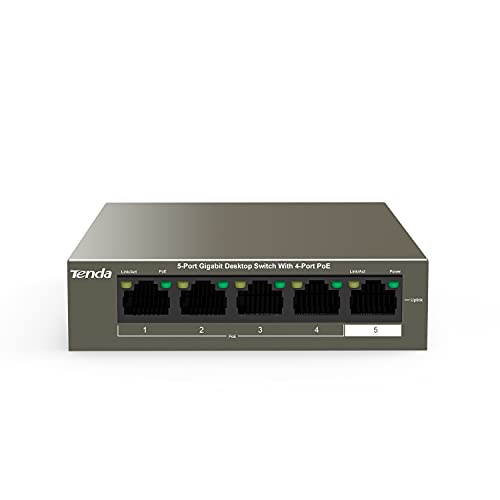 Imagen principal de Tenda TEG1105P-4-63W Gigabit Desktop PoE Switch de 5 Puertos (4 Puerto