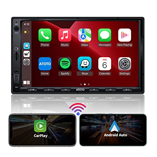 Imagen principal de ATOTO F7 We 7 Pulgadas Radio Coche 2 DIN, CarPlay inalámbrico y Andro