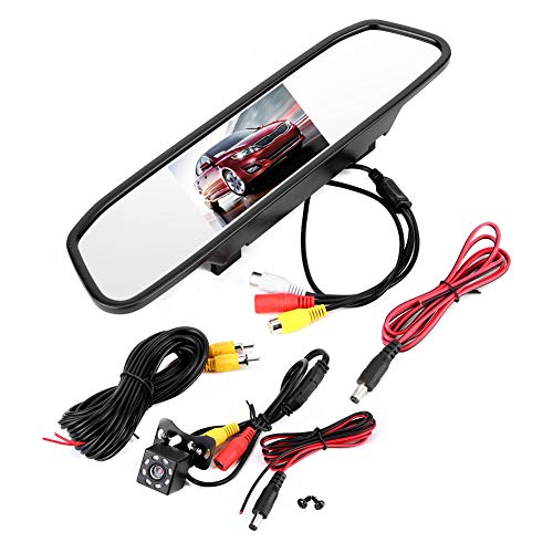 Imagen principal de Qiilu 4.3in Coche HD Espejo retrovisor Monitor 8LED Cámara de Marcha 