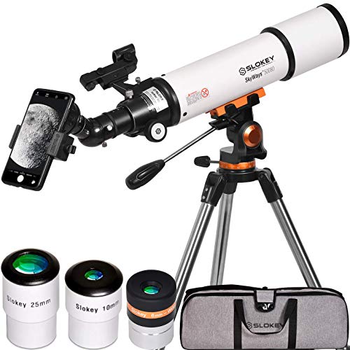 Imagen principal de Slokey 50080 Telescopio Refractor - Telescopio Portátil 25x-250x para