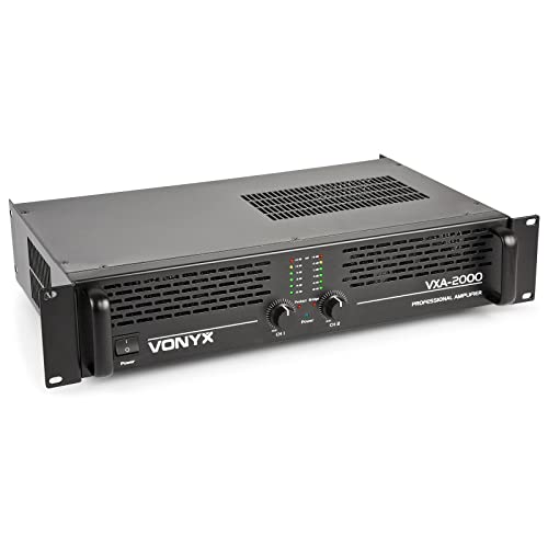 Imagen principal de Vonyx VXA-2000 - Amplificador profesional, 2x 1000 vatios, conexión p