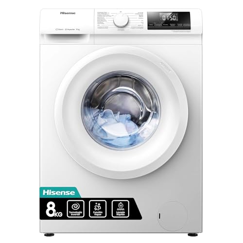 Imagen principal de Hisense WFQP801419VM - Lavadora, 8Kg, Class A, 1400 RPM, Ancho 60cm, 1