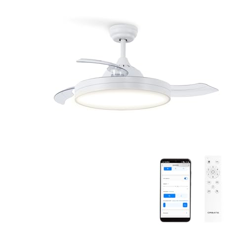 Imagen principal de CREATE / WIND CLEAR/Ventilador de techo con luz blanco con mando y Wif