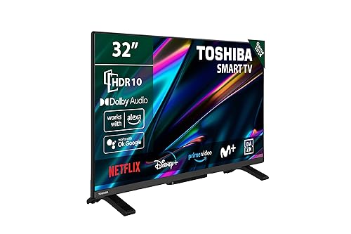 Imagen principal de TOSHIBA 32WV2E63DG Smart TV de 32 con Resolución HD HDR10, Compatible