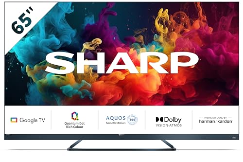 Imagen principal de Sharp QLED 144Hz 65FQ5EG, Google TV de 65 sin Marco (4K Ultra HD, 4X H