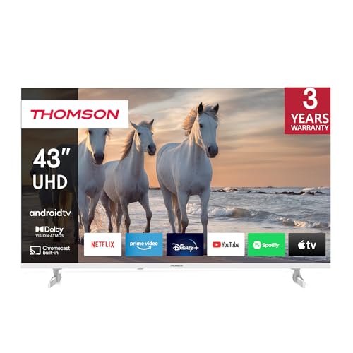 Imagen principal de Thomson 43UA5S13W-2023 UHD Blanco TV Smart TV (WLAN, HDR, sintonizador