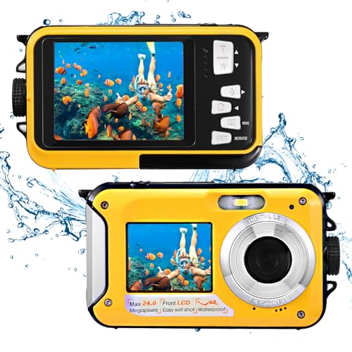 Imagen principal de Cámara Digital Impermeable,Couleeur Full HD 2.7K 48MP Doble Pantalla 