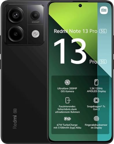 Imagen principal de Redmi Note 13 Pro 5G Midnight Black 8GB RAM 256GB ROM