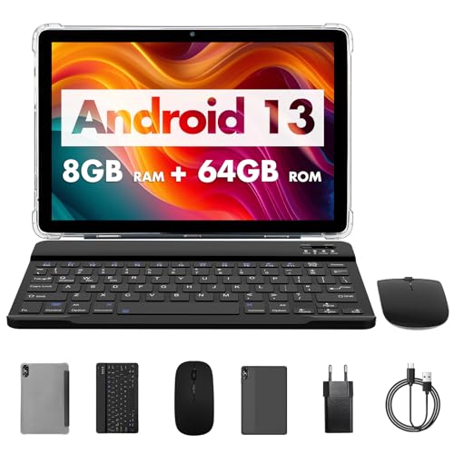 Imagen principal de PRITOM Tablet de 10 pulgadas, tableta 3 en 1, 8 GB (4+4 GB de expansi