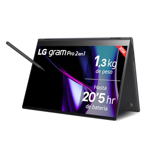 Imagen principal de LG Gram Pro 2 en 1 16T90SP-K.AA75B - Portátil Ultraligero de 40.6 cm 