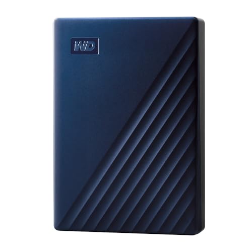 Imagen principal de WD 5TB My Passport?Disco duro portátil, USB 3.0, Color Azul medianoch