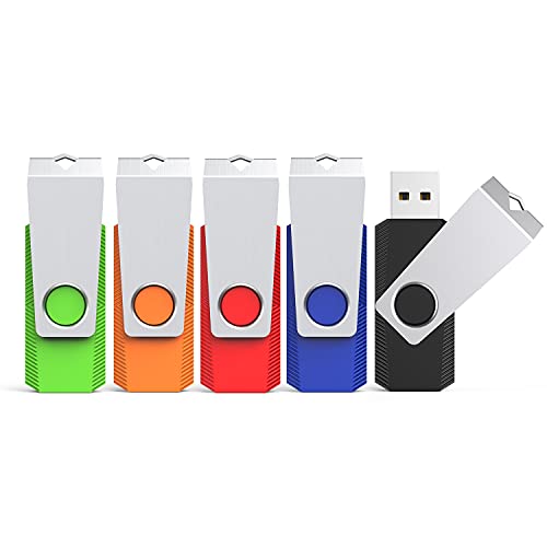 Imagen principal de KEXIN Memoria USB 64GB 5 Pack, Pendrive USB 2.0 de 64GB Flash Drive pa