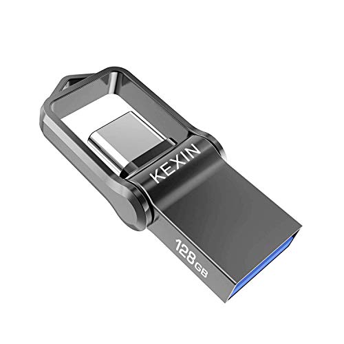 Imagen principal de KEXIN Memoria USB 128GB 3.0 Tipo C Pendrive USB Metal Impermeable a Pr