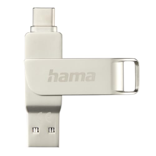 Imagen principal de Hama Cle USB C-Rotate Pro USB-C 3.1/3.0, 32GB, 70MB/s, Color Plateado