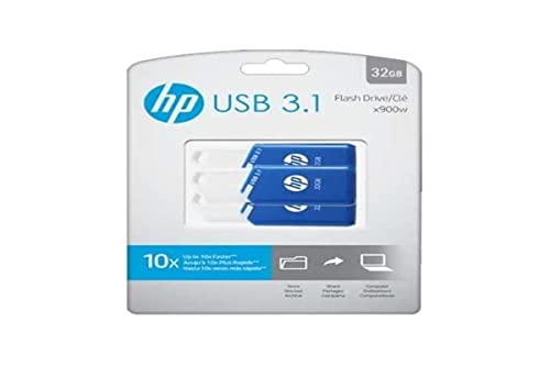 Imagen principal de USB 3.1 HP 32GB X755W Pack DE 3 Azul