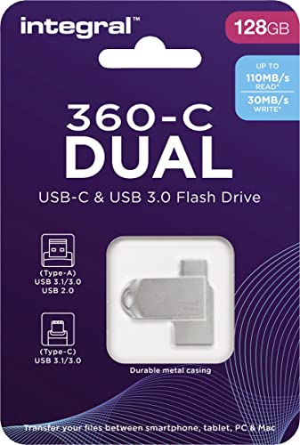 Imagen principal de Integral 128GB CLE USB3.0 360-C Dual Type-C Meta