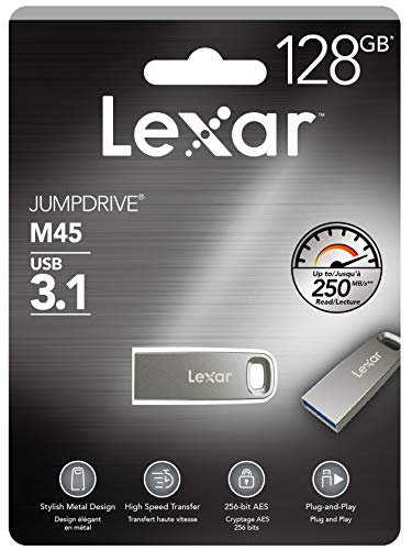 Imagen principal de LEXAR JUMPDRIVE M45 128GB USB 3.1 SILVER CASING