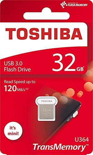 Imagen principal de Toshiba THN-U364W0320A4 - Mini pendrive USB 3.0 de 32 GB (blanco)