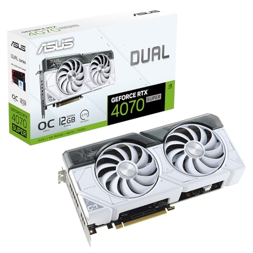 Imagen principal de ASUS Dual GeForce RTX 4070 Super White OC Edition - Tarjeta gráfica (